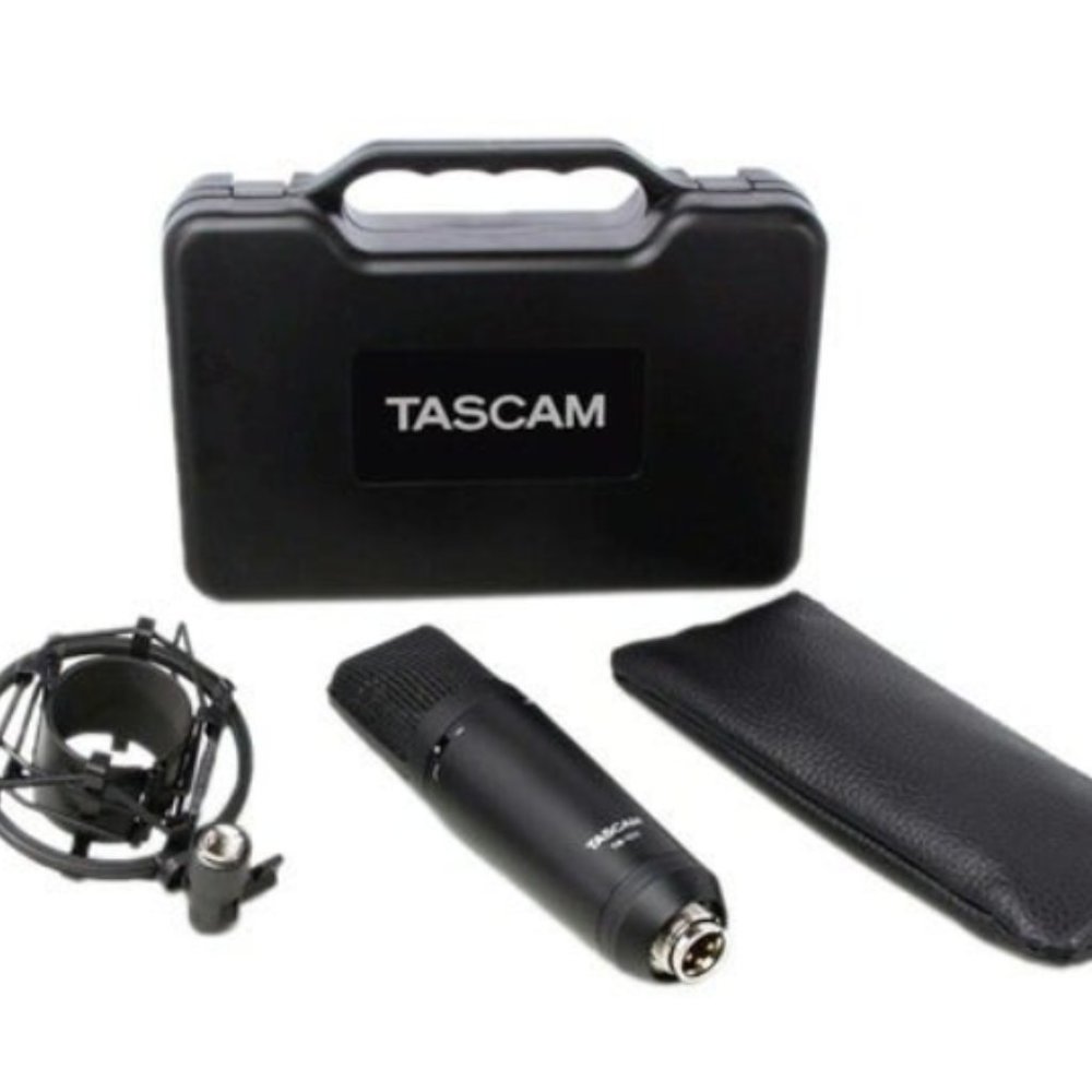 TASCAM TM-180 Studio Condenser Microphone with Shockmount, Hard Case